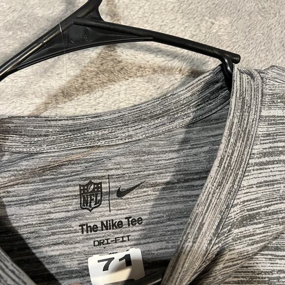 Dallas Cowboys Shirt Mens 3XL XXXL Grey Nike NFL Dri-Fit Team Issued Player Wor - Picture 3 of 7